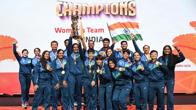 India Bags Gold at Badminton Asian Team Championships