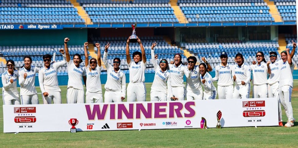 Indian Women’s Team Wins First Test Match Against Australia