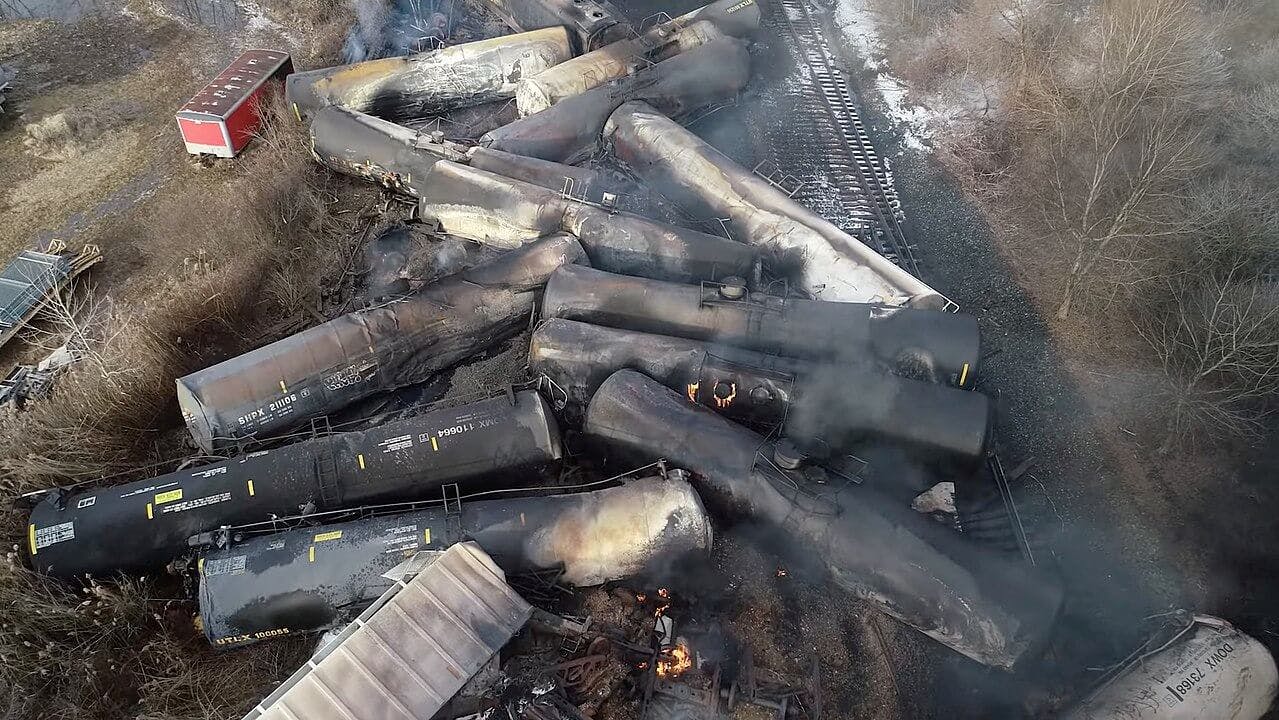 Train Carrying Chemicals Derailed in Ohio
